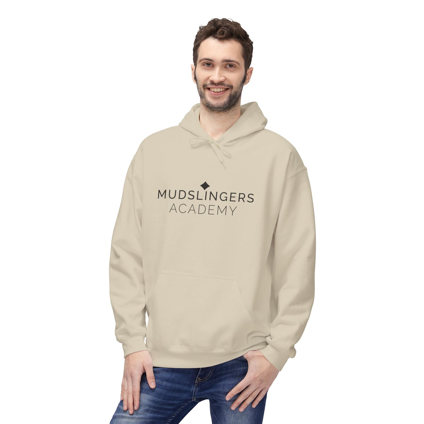 Funny Mudslingers Academy Hoodie Soft Fleece Pullover Funny Hooded Sweatshirt Christmas Gift for Co-Workers Gifts for Friends Gag Gifts
