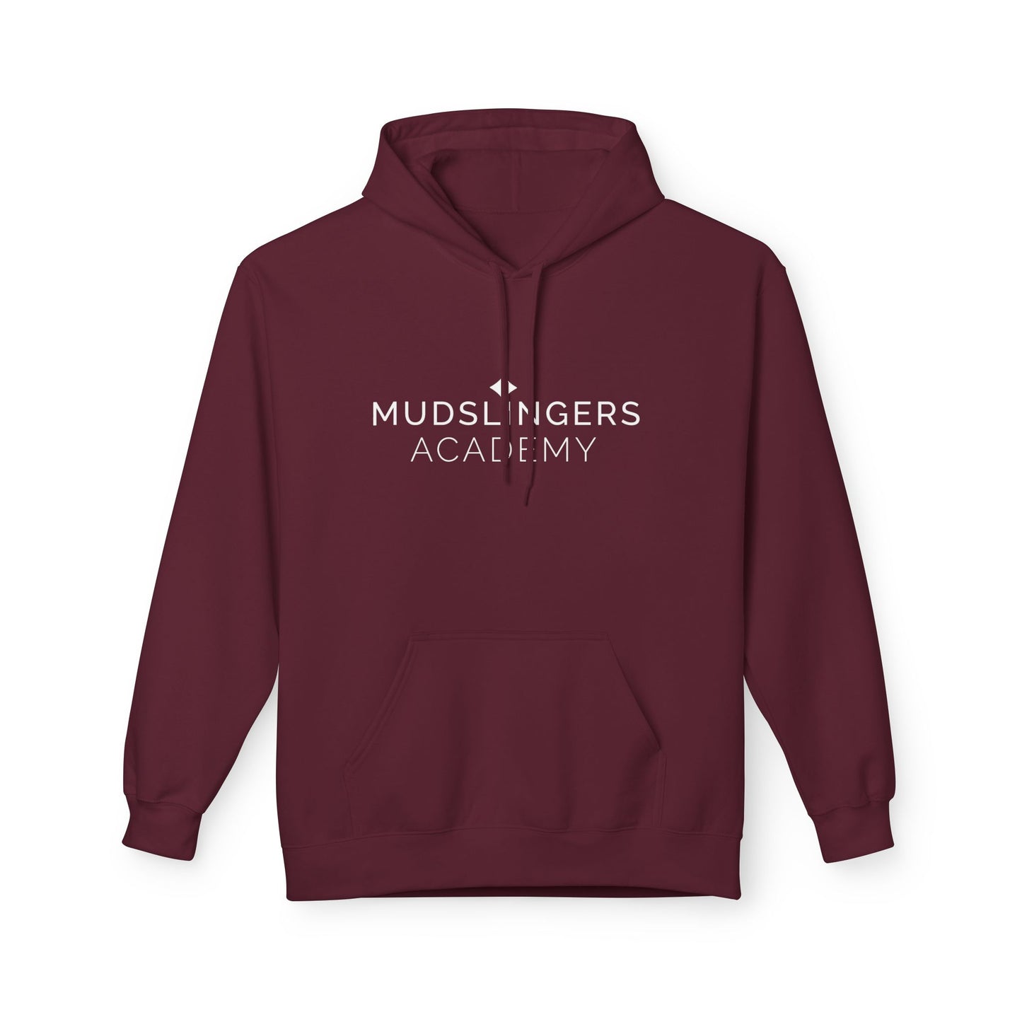 Hoodie, Funny Mudslingers Academy Minimalistic Design, Mudslingers Gift, Soft Fleece Pullover, Unisex Funny Hooded Sweatshirt, Mudslingers