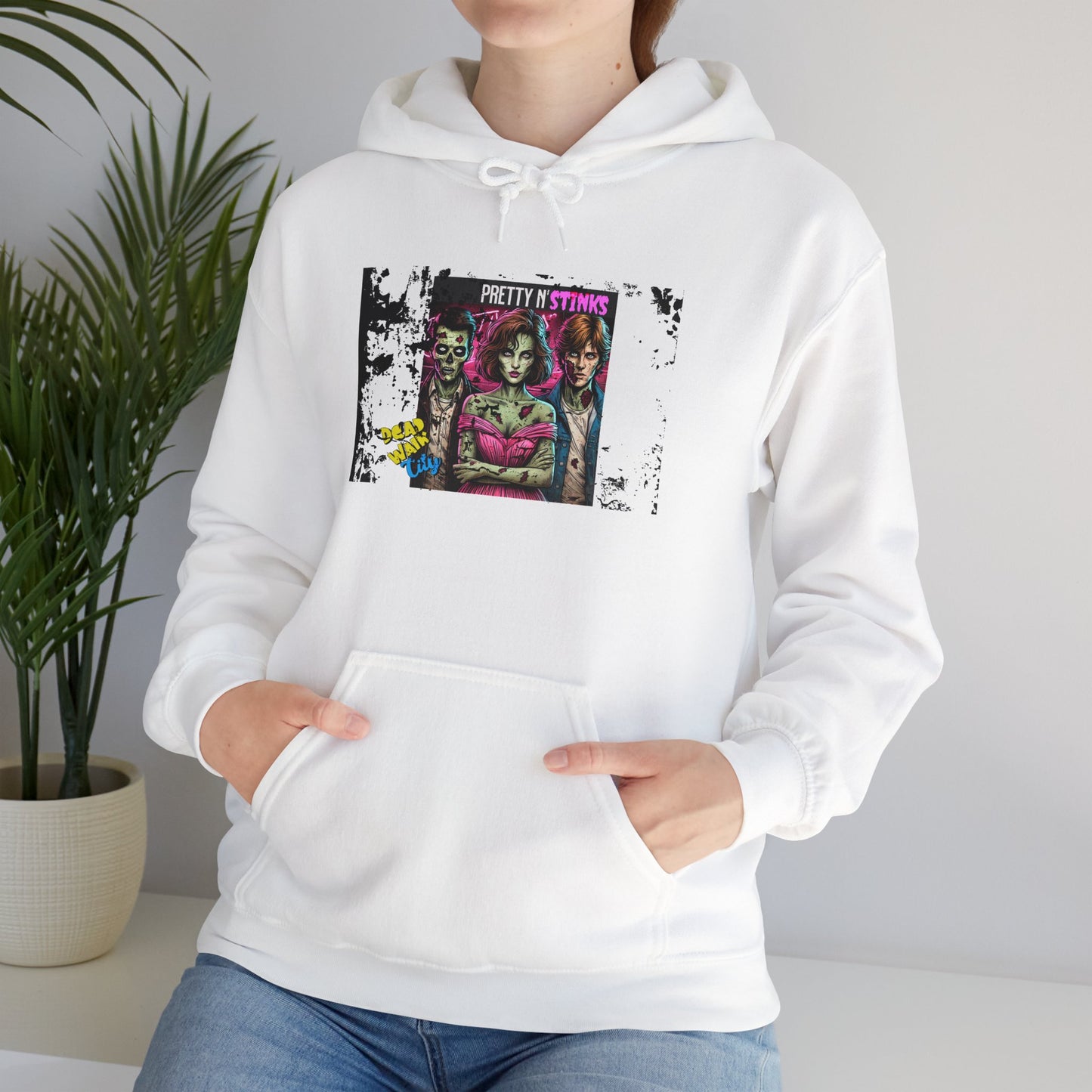 80's Inspired Zombie Hoodie, Funny Hoodie, Unique and Quirky Designs. Great Gift Ideas for the Horror Enthusiast Pop Culture Gifts Retro